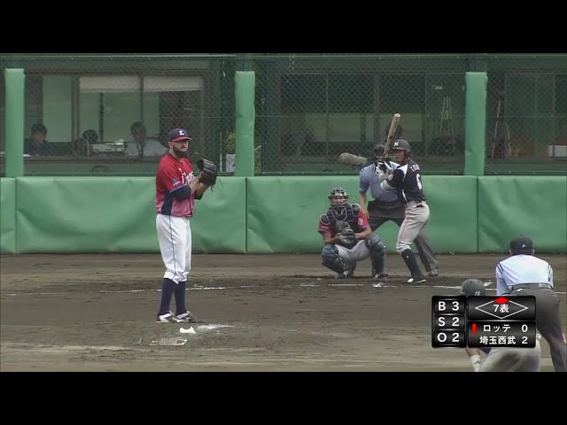 【ファーム】ライオンズ・ファイフが7イニングスを投げて無失点に抑える!! 2017/7/28 L-M(ファーム)