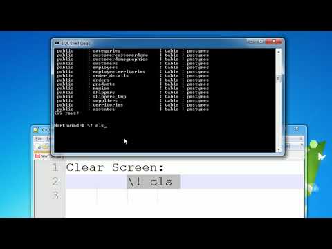 Postgresql Sql Shell Clear Screen
