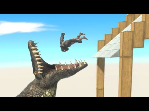 Fall into Purussaurus Cage - Animal Revolt Battle Simulator