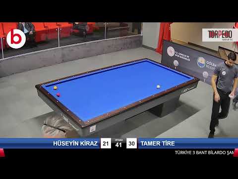 HÜSEYİN KİRAZ & TAMER TİRE Bilardo Maçı - 2021 TÜRKİYE ŞAMPİYONASI 2.ETAP-8.TUR