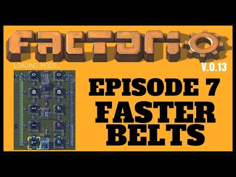 Factorio Let's Play Episode 7 FASTER BELTS S2