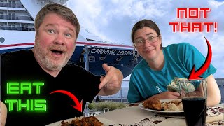 We Review All the Free Food on the Carnival Legend & Some Surprise Food Spots!