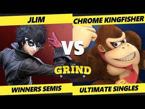 Smash Ultimate Tournament - JLim (Joker) Vs. Chrome Kingfisher (DK) The Grind 86 SSBU Winners Semis