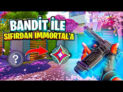 #1 in Valorant: Going from Zero to Immortal with only the NEW BANDIT PISTOL (First 5 Matches) | V...