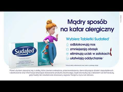 Męczący katar alergiczny i ucisk z zatokach? Wybierz Sudafed® tabletki.