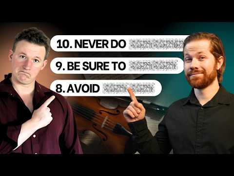 The TOP 10 mistakes violinists make (and how to fix them) | with Tobiah Murphy