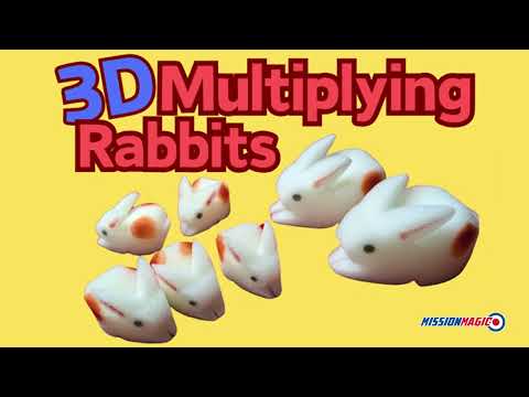 3D Multiplying Rabbits Magic Trick