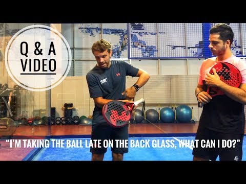 Find it difficult playing the ball after the glass in padel?
