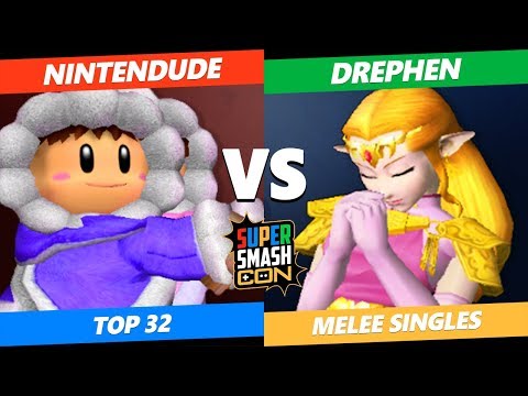 SSC 2019 SSBM - Nintendude (Ice Climbers) Vs. Drephen (Zelda, Sheik) Smash Melee Tournament L Top 24