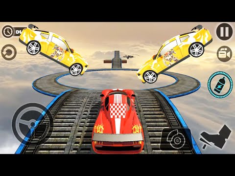 Impossible Car Tracks 3D: Red & Orange Cars Driving Sim Levels 14, 15 Completed Android Gameplay