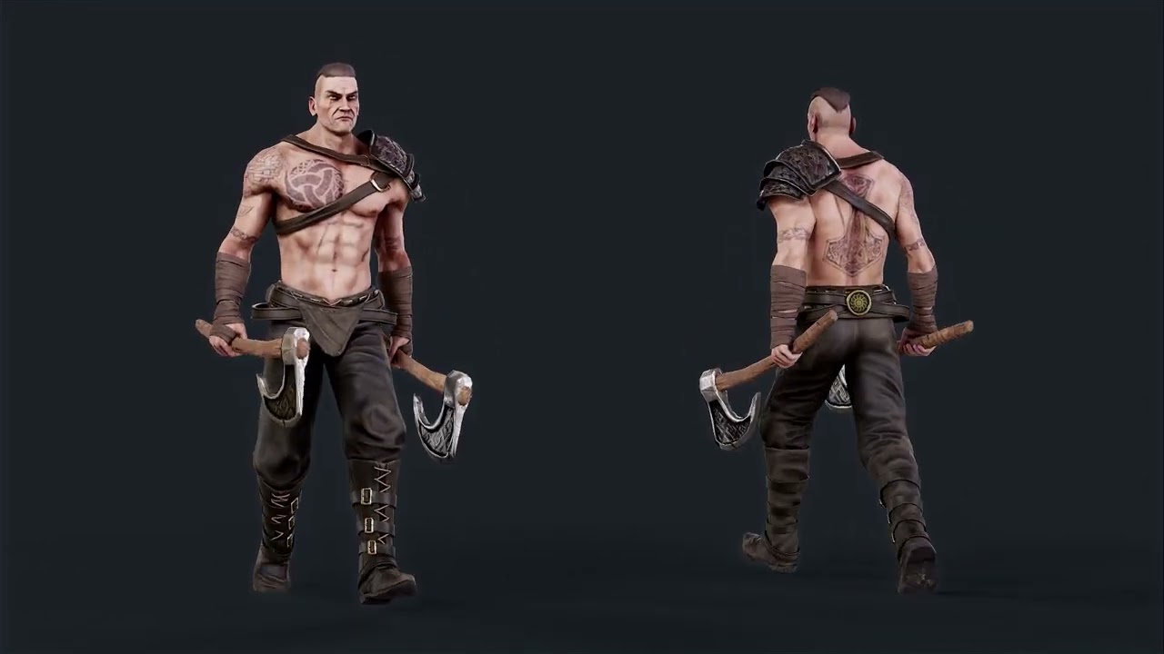 Viking 6 Berserker 3D Model