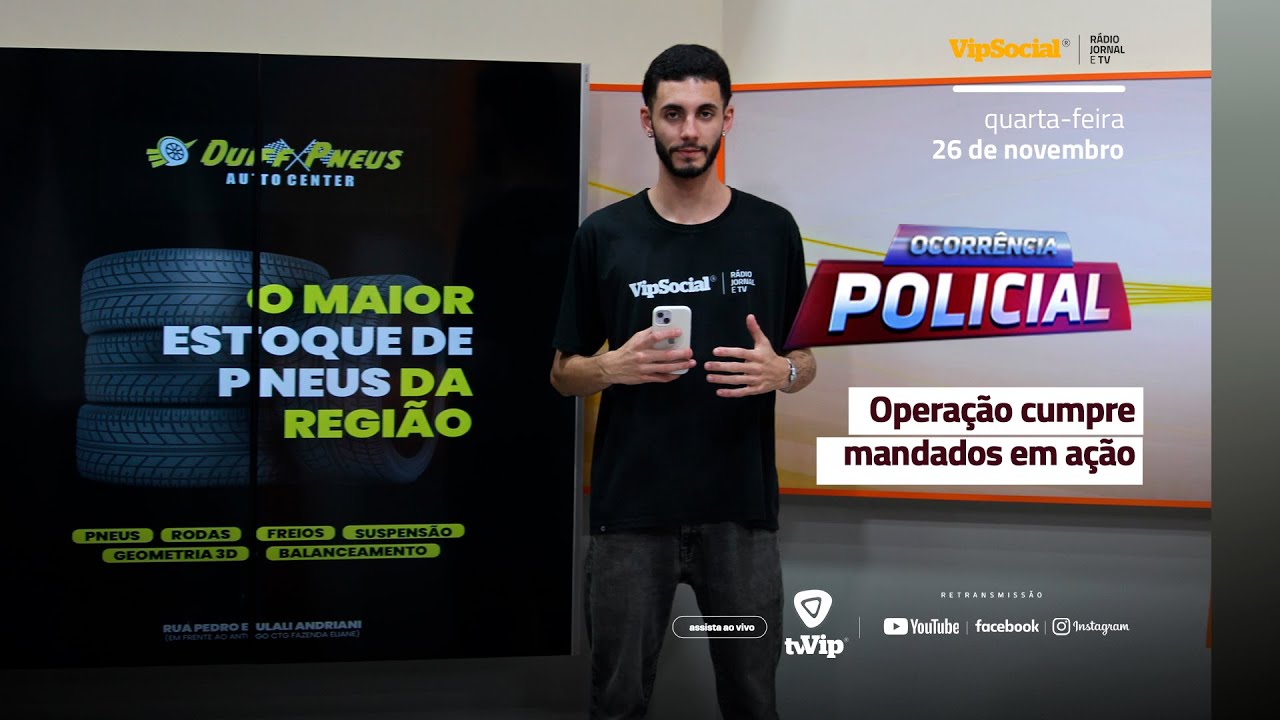 Assista as Ocorrências Policiais desta quarta-feira, 26 de novembro