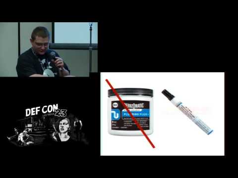 DEF CON 23 - Hardware Hacking Village - Soldering 101 - Melting metal for fun and profit