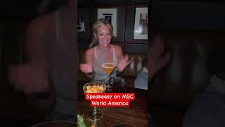 What a drink  at the speakeasy on MSC World America #msccruises