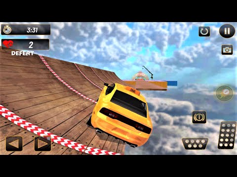 Real Taxi Car Stunts 3D Impossible Ramp Car Stunt Game#3 - Android GamePlay