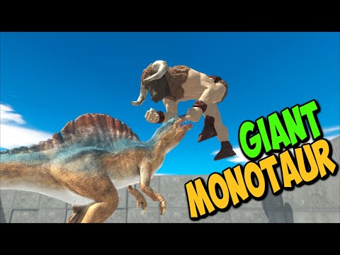Giant Minotaur vs Every Unit on WOBBLY SKY CAGE ARENA - Animal Revolt Battle Simulator