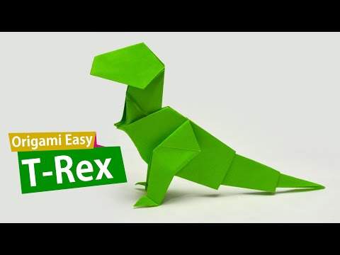 Origami Easy T-Rex Tutorial – Step-by-Step Paper Folding Guide!
