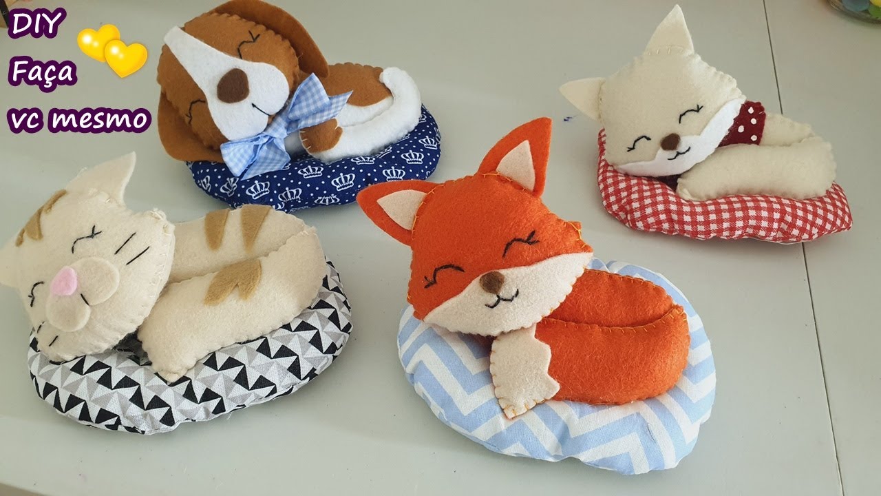 4 Idéias com Passo a Passo e Molde, Faça lindos Bichinhos Para Decorar ou Vender muito ,Começe ja !