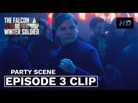 Bucky, Sam and Zemo party scene | The Falcon and the Winter Soldier Episode 3 | HD CLIP