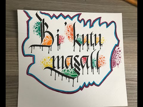 Kaligraffiti Çalışması - Bir Kutu Masall