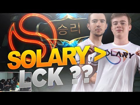 TEAM SOLARY KOREA : ON REMPORTE UNE GAME CONTRE DES JOUEURS LCK/LCS
