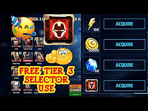 🥳 USE TIER 3 selector FREE 🤩in Marvel future fight Hindi video Mr GAMER VINES 2022
