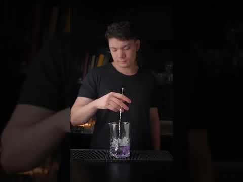 Elderflower martini: With purple gin