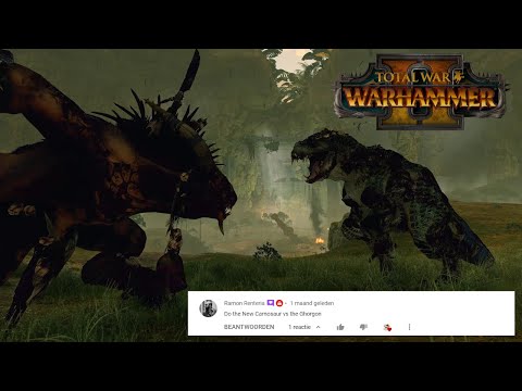 Ghorgon VS Geltblöm's Terror (Carnosaur) | Total War: Warhammer 2