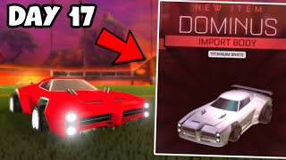 Nothing To White Dominus in 30 days! Day 17 (Rocket League)