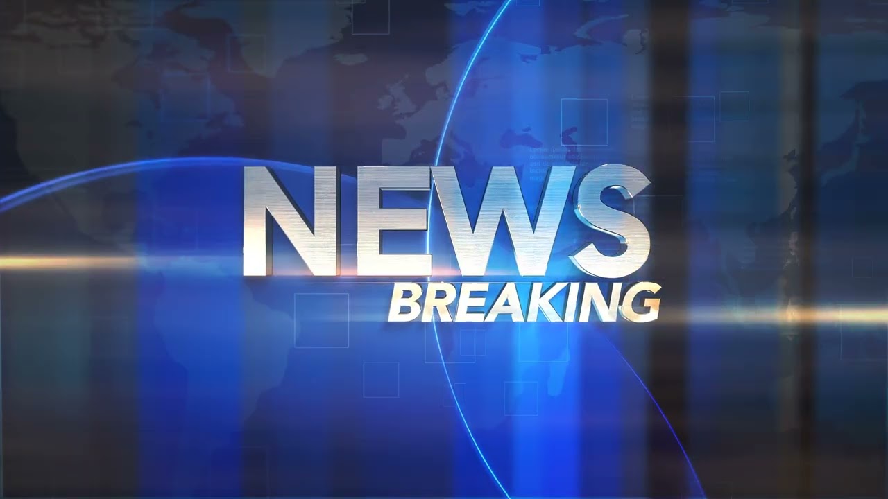 Animation Text News Breaking and News intro Graphic with Grid and World Map in Studio 4K
