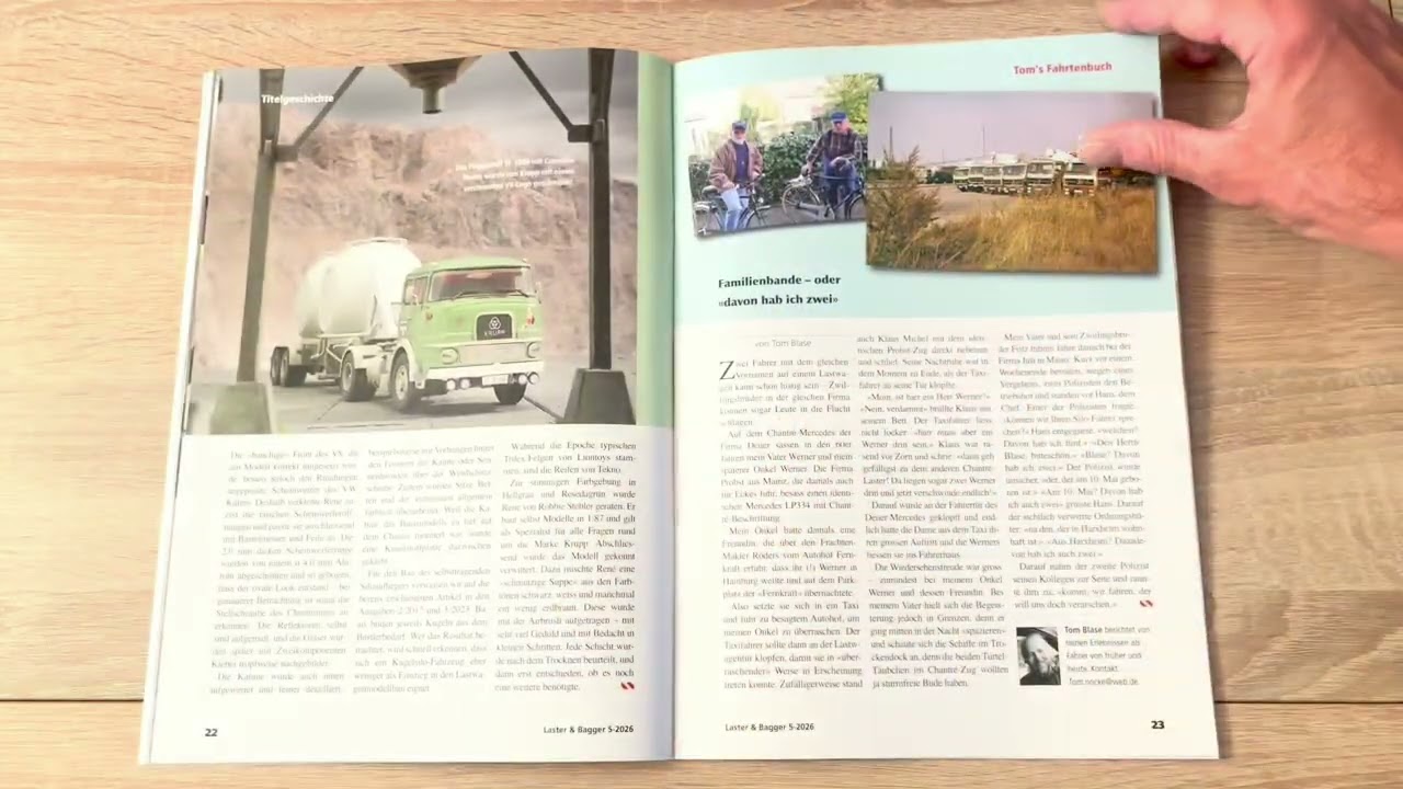 Laster & Bagger 2026-5 Walk trog the magazine on YouTube