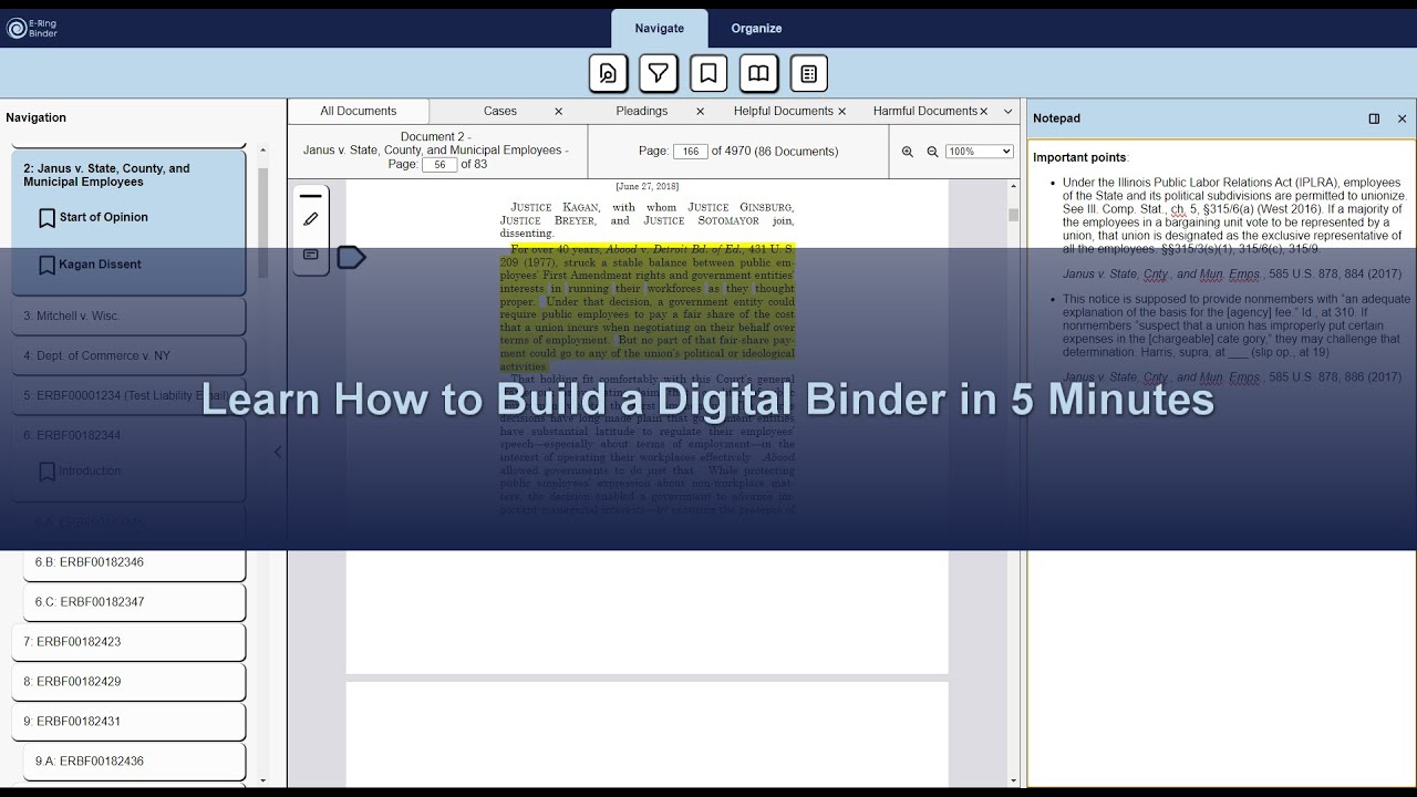 Creating a Digital Binder with E-Ring Binder