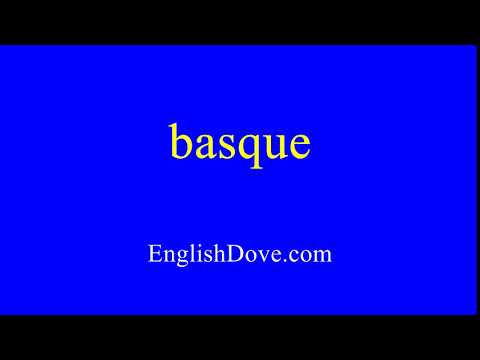 How to pronounce basque in American English.