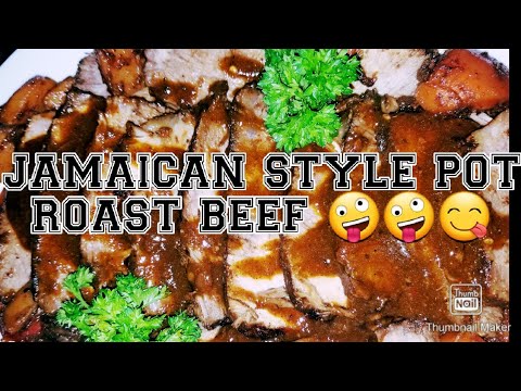 JAMAICAN STYLE POT ROAST BEEF//YARD STYLE...