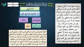 صورة 78 شرح زاد المستقنع للشيخ عامر بهجت   الوتر