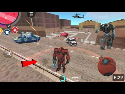 Rope Hero Vice Town (TransformerRobot Ball Fight Army Tank and Robot)#RopeHero - Gameplay HD