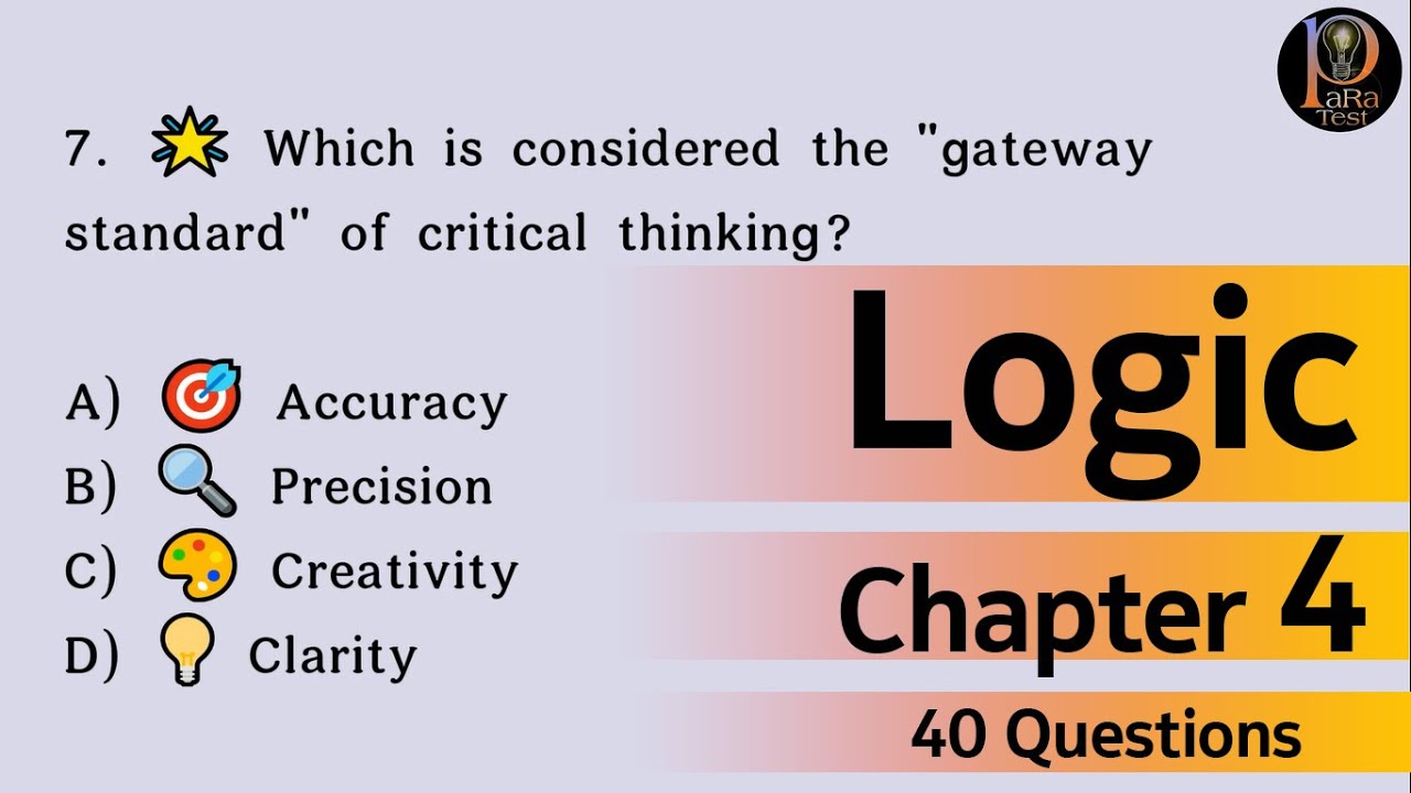 Logic Chapter 4 Questions