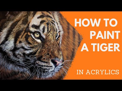 How To Paint a Tiger | Acrylic Painting Tips
