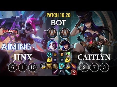 KT Aiming Jinx vs Caitlyn Bot - KR Patch 10.20
