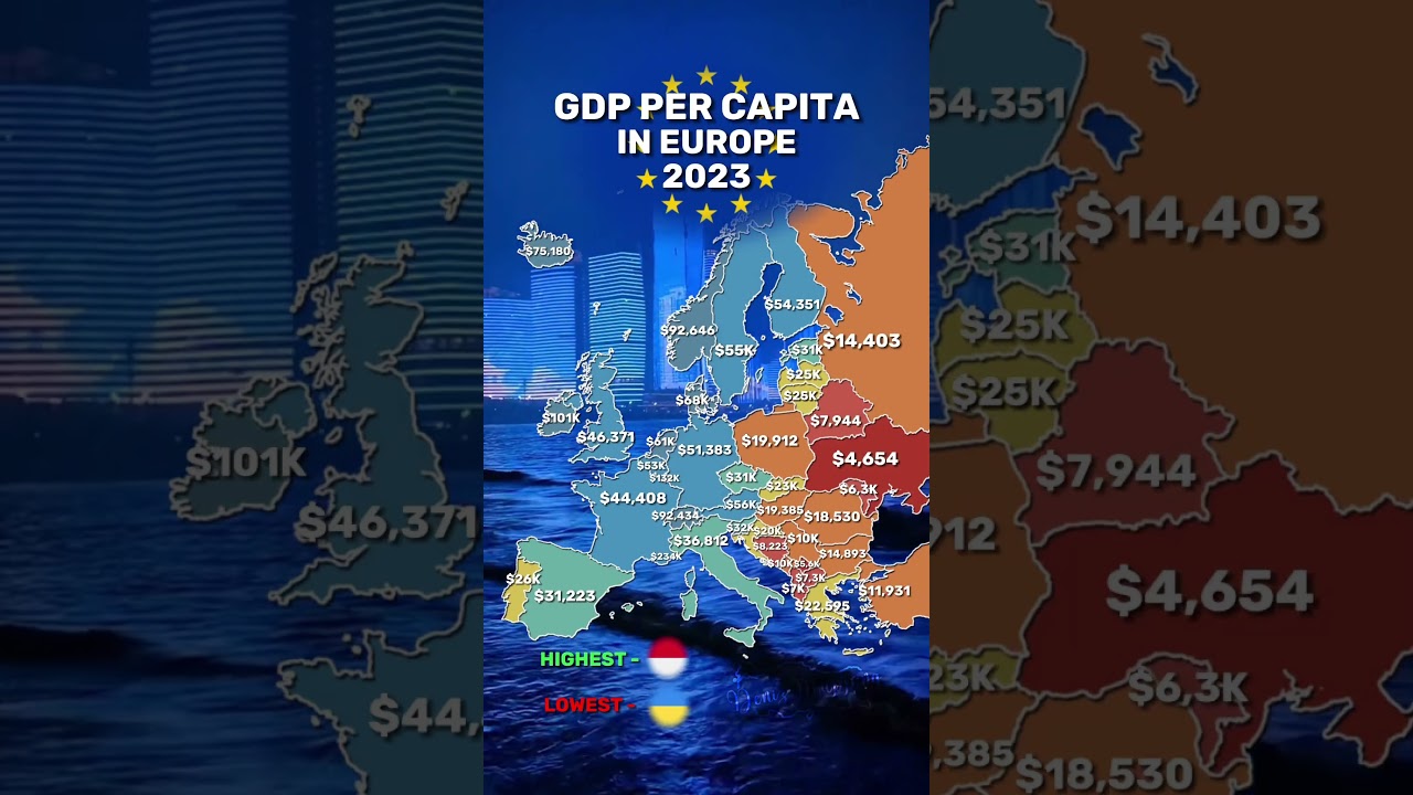 GDP Per Capita in Europe 1938 vs 2023