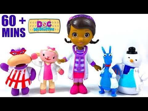 SUPER KOLLEKTION MIT DOC MCSTUFFINS IHRE FREUNDE PATIENTEN DIE MOBILE KLINIK UND DER KRANKENHAUS