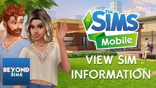 SIM INFORMATION PANEL TUTORIAL | The Sims Mobile