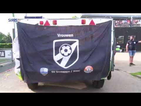 Vrouwen 3 SV Someren NWC op de platte kar