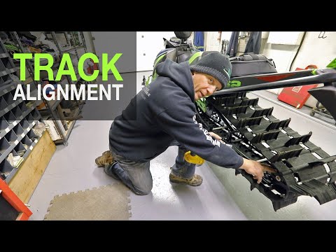 DIY Snowmobile track alignment. How to quickly align your track.