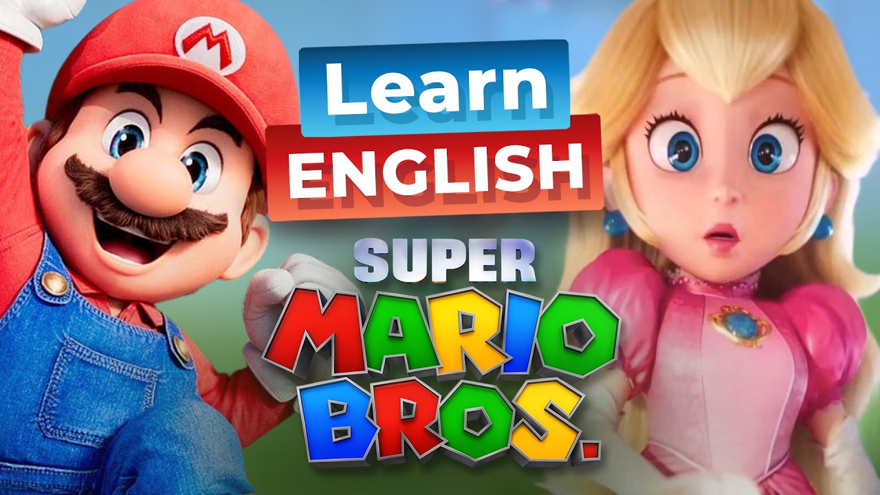 Learn English with the SUPER MARIO MOVIE — Mario Meets Princess Peach