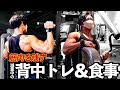 【減量末期!】35歳会社員フィジークチャンピオンの背中トレ&食事ルーティン