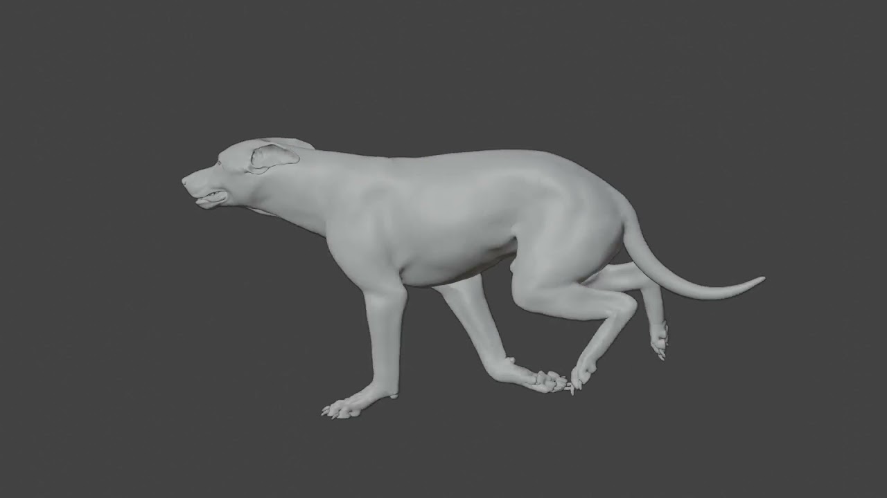 Realistic German Shepherd Rigged Animated 3D Model