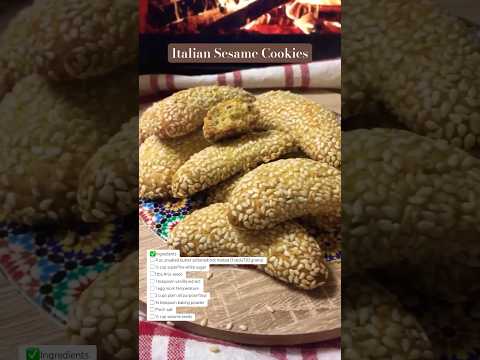 OMGβ¦. So delicious! Italian Sesame Cookies #shorts