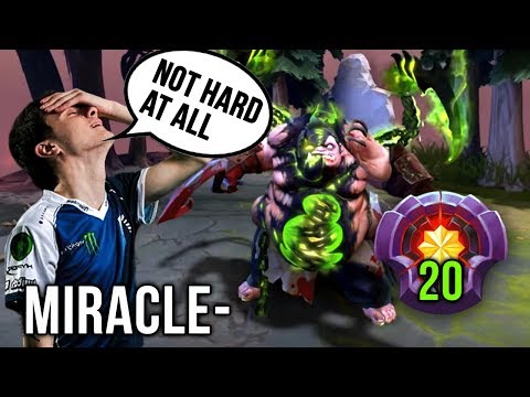 Miracle- Storm Spirit Mid vs Best Pudge Player Qupe 20 LVL Dotaplus - Dota 2