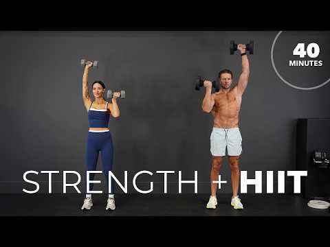 40 Min Strength + Cardio HIIT Workout – Build Muscle & Burn Fat
